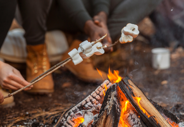 Mashmellows på bålet